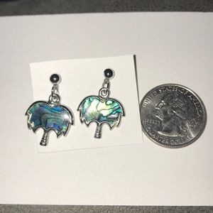‼️5/$15‼️ Abalone Palm Tree Earrings